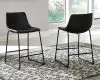 Ashley Furniture D372-624 Ashley Furniture D372-624 Centiar - Upholstered Barstool (Set of 2) - Black