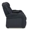 Ashley Furniture 3660318 Fyne-Dyme - Power Reclining Loveseat with Console/Adj Hdrst - Sapphire