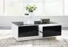 Ashley Furniture T756-1 Gardoni - Rectangular Cocktail Table - White / Black