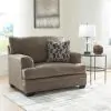 Ashley Furniture 59505/18/23/14 Stonemeade - 3 Pc. - Sofa Chaise, Chair And A Half, Ottoman - Nutmeg