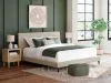 Ashley Furniture B1199/231/36/82 Ashley Furniture B1199/231/36/82 Cielden - 3 Pc. - Dresser, Mirror, King Upholstered Bed With Roll Slats - Soft Gray / Beige