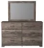 Ashley Furniture B2587/31/36/71/96 Ashley Furniture B2587/31/36/71/96 Ralinksi - 4 Pc. - Dresser, Mirror, Queen Panel Bed - Gray