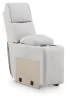 Ashley Furniture PC98802S14 Ashley Furniture PC98802S14 Social Pointe - 5-Piece Power Reclining Sectional With Storage Consoles And Armless Chair - Pearl / Ash