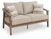 Ashley Furniture PCP428-835 Harmony Headlands - Loveseat With Cushion - Natural / Gray