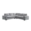 New Classic 27-U9148-3NP Dayne - 3 Piece Sleeper Sectional - Gray