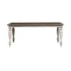 Liberty Furniture 661W-T4074 Whitney - Rectangular Leg Table - Antique Linen / Weathered Gray