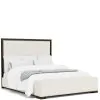 Riverside Furniture 27170-27173-27176 Lydia - Queen Upholstered Storage Bed - White