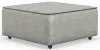 Jackson Furniture Industries 35012-1419/18-1419/53 Nico - Castered Cocktail Ottoman - Silver