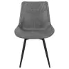 CoasterEssence 110272 Brassie - Upholstered Swivel Dining Side Chair (Set of 2) - Gray
