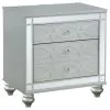 CoasterEssence 223211KW-S4 Gunnison - 4 Piece California King Bedroom Set - Silver Metallic