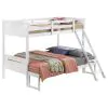 CoasterEveryday 405052WHT Littleton - Wood Twin Over Full Bunk Bed - White