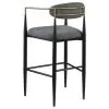 Coaster Fine Furniture 121189 Tina - Fabric Upholstered Bar Chair (Set of 2) - Dark Gray