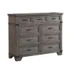 Intercon FG-BR-N4909-STE-C Forge - Tall Dresser - Brushed Steel
