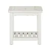Liberty Furniture 142-OT1020 Backroads - End Table - Weathered White & Parchment Brown