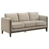 Coaster Fine Furniture 511101 Islington - Fabric Upholstered Panel Arm Sofa - Taupe