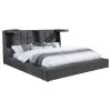 Coaster Fine Furniture 315948GRYKW Dreux - Upholstered California King Panel Platform Bed - Gray