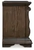 Ashley Furniture B947-93 Maylee - Three Drawer Night Stand - Dark Brown