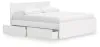 Ashley Furniture EB9630B21 Ashley Furniture EB9630B21 Onita - King Panel Platform Bed With 2 Side Storage - White