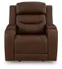 Ashley Furniture PCU1160213A Ashley Furniture PCU1160213A Knightington - Power Recliner With Audio Seating - Brown