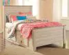 Ashley Furniture B267B22 Ashley Furniture B267B22 Willowton - Full Panel Bed With 2 Storage Drawers - Whitewash