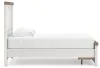 Ashley Furniture B4615B5 Ashley Furniture B4615B5 Savonport - Twin Panel Storage Bed With Storage Footboard - White / Brown