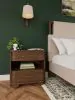 Riverside Furniture 43469 Delia - 2 Drawer Nightstand - Nouveau Walnut