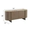 ACME AC05319 Markku - Console Table With Natural Marble - Oak