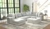 Jackson Furniture Industries 3303/30/72/75/28-18 Jackson Furniture Industries 3303/30/72/75/28-18 Logan - 3 Piece Sectional With Comfort Coil Seating And Included Cocktail Ottoman And 9 Accent Pillows (Left Side Facing Chaise) - Moonstruck