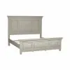 Liberty Furniture 824-BR-CPB Liberty Furniture 824-BR-CPB Heartland - California King Panel Bed - Antique White / Tobacco Tops