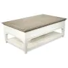 Riverside Furniture 59501 Myra - Leg Cocktail Table - Natural / Paperwhite
