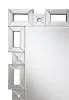 CoasterEssence 961634 Tavin - Geometric Frame Standing Mirror - Silver