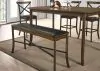 Furniture of America CM3148PT Buhl - Counter Height Table - Burnished Oak