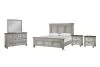 New Classic 00-2114-15N New Classic 00-2114-15N Mariana - 6/6 Eastern King 5 Piece Bedroom Set (Bed & Dresser & Mirror & 2 Nightstands) - Gray