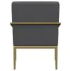 Coaster Fine Furniture 903144 Kirra - Upholstered Metal Arm Accent Chair - Dark Gray