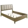 Coaster Fine Furniture 224921KW Granada - Upholstered California King Panel Bed - Natural Pine