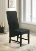 Coaster Fine Furniture 106387 Barrand - Upholstered Dining Side Chair (Set of 2) - Black