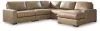 Benchcraft® 76106S13 Benchcraft® 76106S13 Veronella - 5-Piece Sectional With RAF Corner Chaise - Sahara