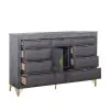 New Classic B1826-050 Symmetry - 10 Drawer Dresser - Charcoal