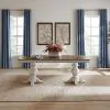 Liberty Furniture 244-DR-2PS Magnolia Manor - Double Pedestal Table - Antique White
