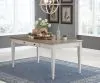 Ashley Furniture D394-25 Skempton - RECT DRM Table w/Storage - White