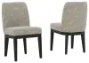 Ashley Furniture D984-01 Burkhaus - Dining UPH Side Chair (Set of 2) - Beige / Dark Brown