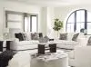 Ashley Furniture 31403/38/35/23/08 Ashley Furniture 31403/38/35/23/08 Karinne - 4 Pc. - Sofa, Loveseat, Chair And A Half, Ottoman - Linen