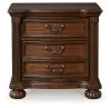 Ashley Furniture B764-93 Lavinton - Three Drawer Night Stand - Brown