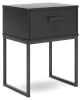 Ashley Furniture EB1865/231/155/111/291(2) Ashley Furniture EB1865/231/155/111/291(2) Socalle - 5 Pc. - Dresser, Twin Panel Platform Bed, 2 Nightstands - Black