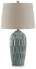Ashley Furniture L178034 Hadbury - Ceramic Table Lamp (Set of 2) - Pale Blue / Teal
