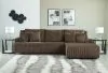 Ashley Furniture 92705S6 Ashley Furniture 92705S6 Top Tier - 3-Piece Reclining Sectional Sofa With Raf Chaise - Chocolate