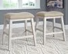 Ashley Furniture D394/32/024(4) Ashley Furniture D394/32/024(4) Skempton - 5 Pc. - Counter Table, 4 Upholstered Stools - White
