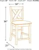 Ashley Furniture D388/13/024(2)/124(2) Ashley Furniture D388/13/024(2)/124(2) Caitbrook - 5 Pc. - Counter Table, 2 Stools, 2 Barstools - Gray