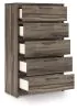 Ashley Furniture PCB2005-46 Elbrim - Five Drawer Chest - Brown