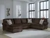 Ashley Furniture PC35603S1 Ashley Furniture PC35603S1 Kimlee - 3-Piece Sectional With LAF Chaise And RAF Sofa - Chocolate